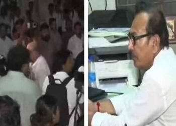 वकील के चेम्बर में जाकर घिरे पूर्व मंत्री अरूप विश्वास