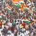धर्मतला में अशांति के जवाब में भाजपा ने निकाली तिरंगा यात्रा