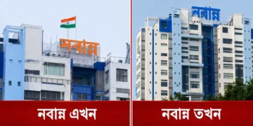 “ नवान्न “ का रंग बदला, नीला-सफेद हुआ विदा, राज्य प्रशासन के मुख्यालय पर चढ़ा गेरुआ रंग