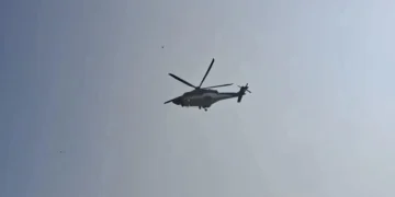 CM सम्राट चौधरी के हेलीकॉप्टर ने उड़ान के बाद कुछ मिनट हवा में लगाया चक्कर