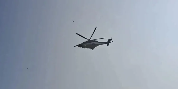 CM सम्राट चौधरी के हेलीकॉप्टर ने उड़ान के बाद कुछ मिनट हवा में लगाया चक्कर
