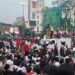 धर्मतला में वाम “कॉकरोच” के जुलूस में चले जूते-बोतलें