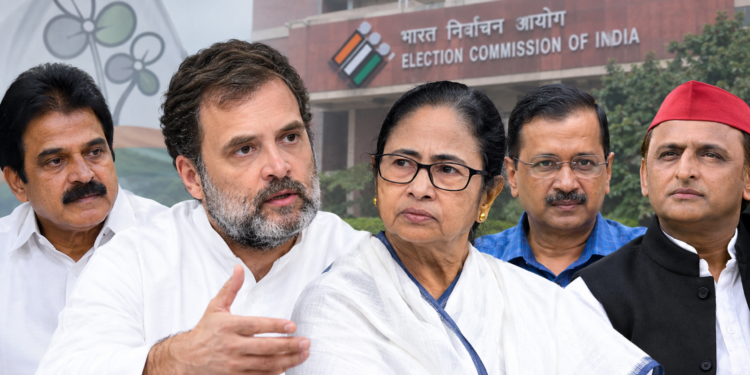 ममता के समर्थन में आया विपक्ष, चुनाव आयोग और भाजपा पर साधा निशाना